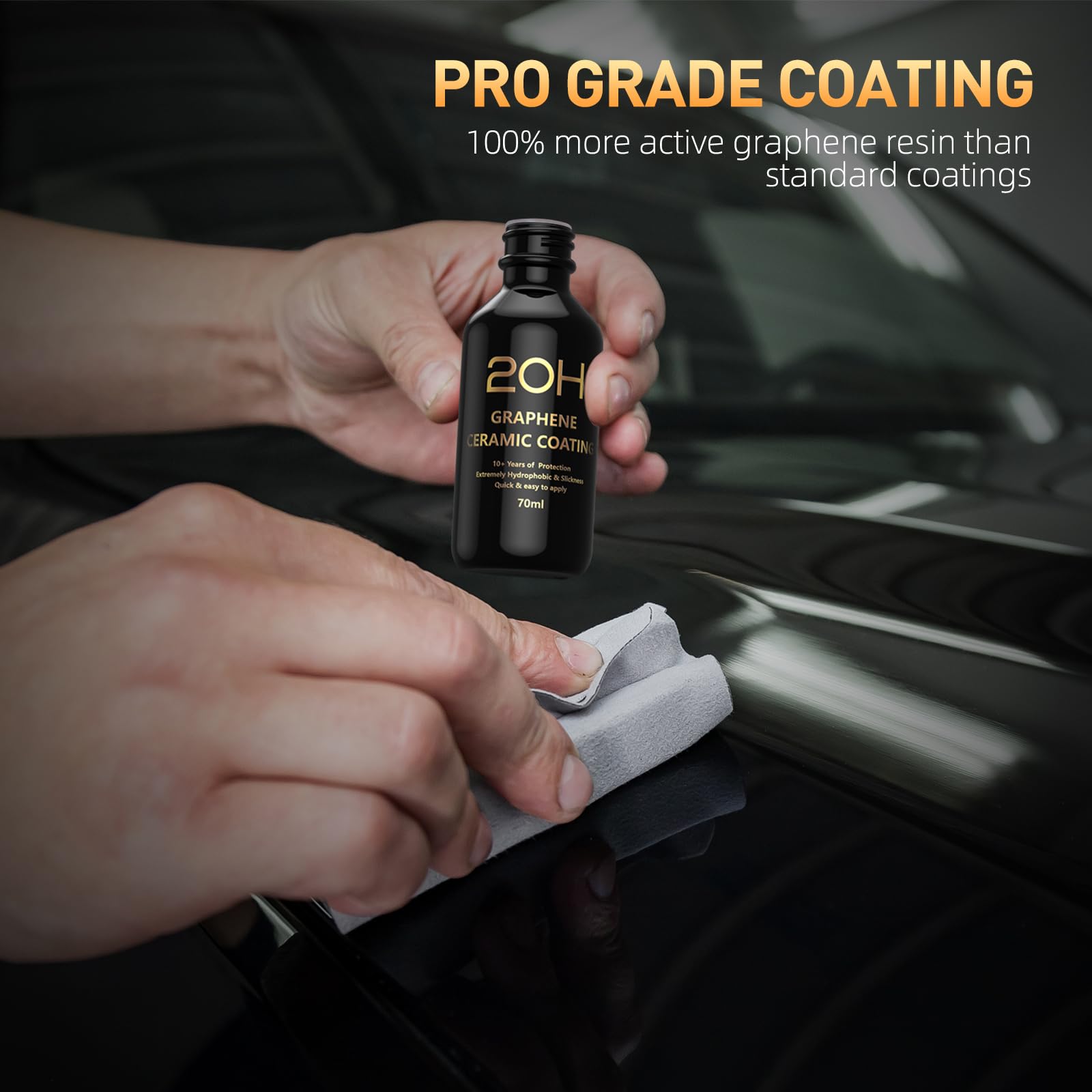 20H Advanced Graphene Ceramic Coating for Cars (70ml) - Car Detailing Kit